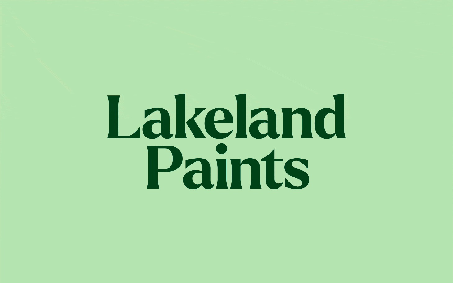 Lakeland Paints | Steve Edge Design