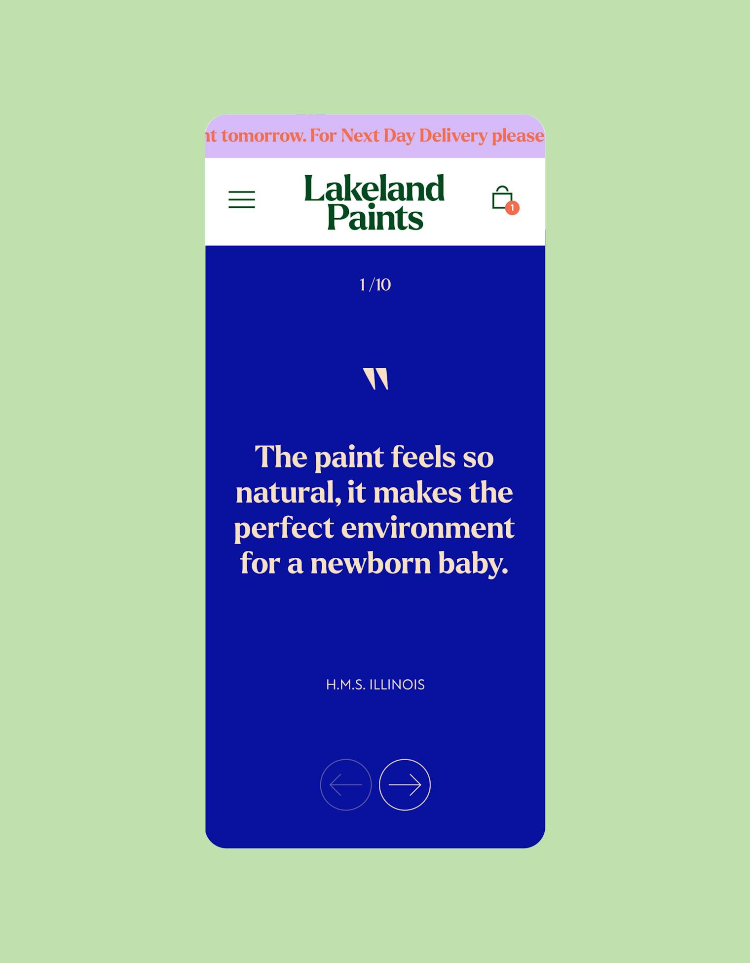 Lakeland Paints - Website Design - Steve Edge Design